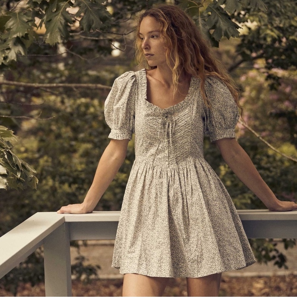 The Trail Dress in Blue Ivy Cottage Floral